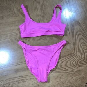 SKIMS Recycled Swim Bikini Set - Neon Orchid NWT Sz M